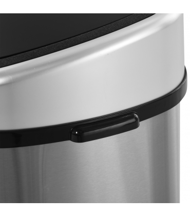 Sensor Bin Chrome ABS Plastic Mirror Stainless Steel Touch-Free Lid