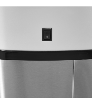 Sensor Bin Chrome ABS Plastic Mirror Stainless Steel Touch-Free Lid