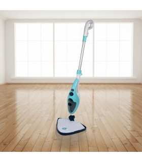 10 in 1 1500W Hot Steam Mop Cleaner and Hand Steamer - Blue