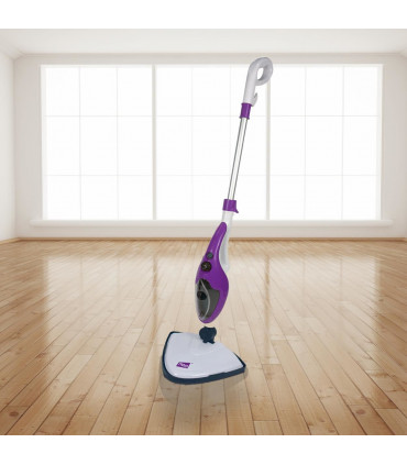 10 in 1 1500W Hot Steam Mop Cleaner and Hand Steamer - Purple