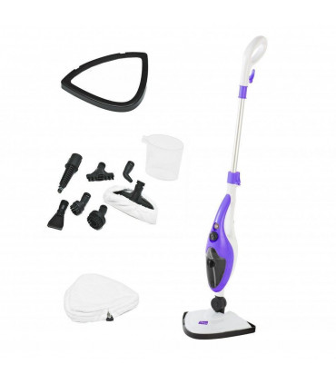 10 in 1 1500W Hot Steam Mop Cleaner and Hand Steamer - Purple