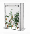 Greenhouse Plastic White 100cm x 50cm x 150cm Zipper Roll-up Door Outdoor