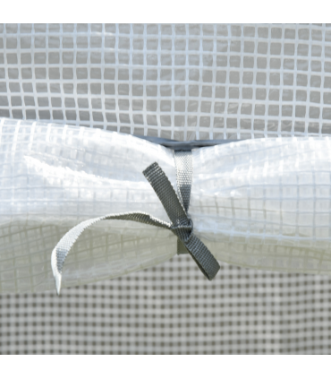 Greenhouse Plastic White 100cm x 50cm x 150cm Zipper Roll-up Door Outdoor