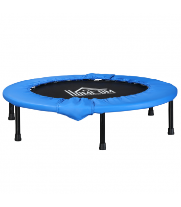 96 cm Foldable Mini Fitness Trampoline Exercise Rebounder Jumper, Blue HOMCOM