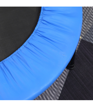96 cm Foldable Mini Fitness Trampoline Exercise Rebounder Jumper, Blue HOMCOM