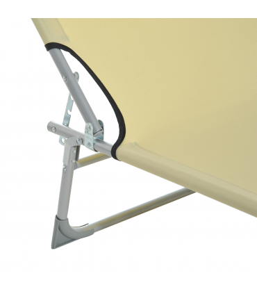 Camping Cot Picnic Sun Lounger Portable Folding Chaise Chair Patio Outsunny