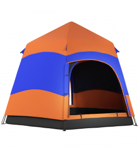 4 Person Pop Up Tent Camping Festival Hiking Shelter Family Portable Outsunny