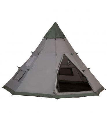 6-7 Person Large Family Party Camping Tent Carrying Bag, Mesh Window Outsunny