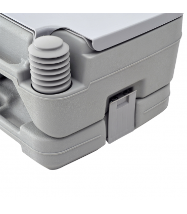 10L Portable Travel Toilet Outdoor Camping with 2 Detachable Tanks Grey HOMCOM