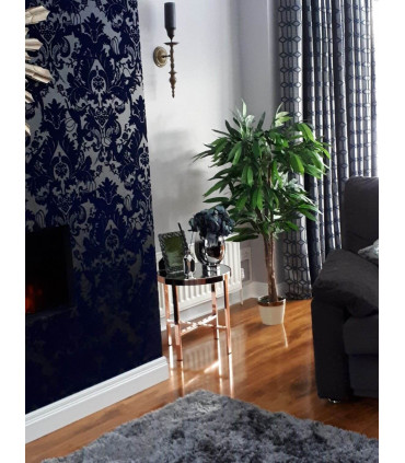 120cm Large Artificial Mango Tree Plant with Metal Planter