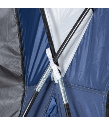 Dome Tent for 6-8 Person Camping Tent w/ Zipped Mesh Doors Lamp Hook Outsunny