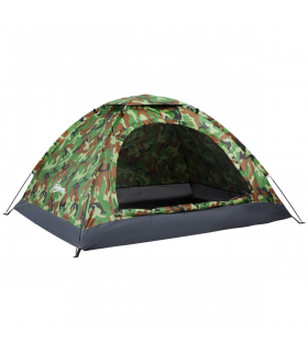 Camping Tent for 2 Person Dome Tent w/ Storage Pocket Multicoloured Outsunny