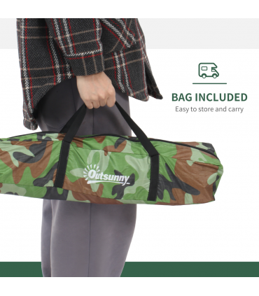 Camping Tent for 2 Person Dome Tent w/ Storage Pocket Multicoloured Outsunny