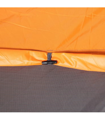 Camping Tent Dome Pop-up Tent  with Windows for 4-5 Person Orange Outsunny