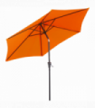 Patio Umbrella Parasol Sun Shade Garden Aluminium Orange 2.7M Outsunny