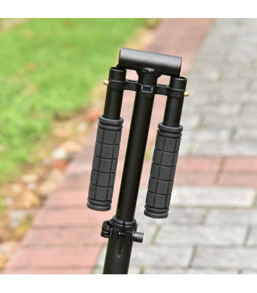 Kick Scooter Folding 2 Big Wheels Adjustable  Adult Teens For 14 Black HOMCOM