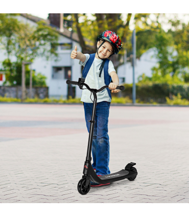 120W Electric Scooter w/ Battery Level Display, Rear Break - Black HOMCOM