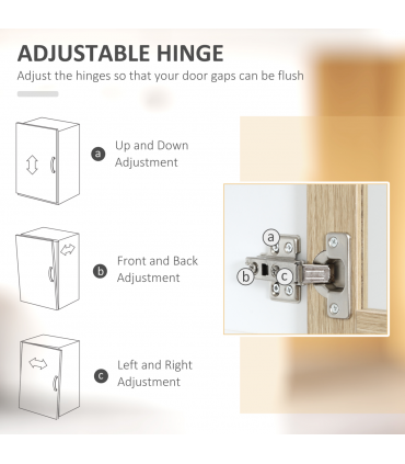 180cm Kitchen Cabinet, 2 Glass Door Cabinets and Countertop, White 1.8m