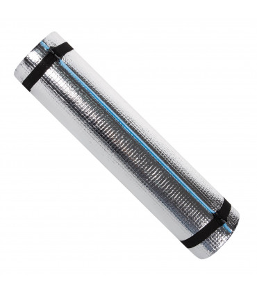 EVA Camping Mat Blue 180cm x 50cm x 0.6cm Lightweight Rolls Up for Easy Storage