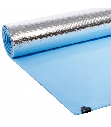 EVA Camping Mat Blue 180cm x 50cm x 0.6cm Lightweight Rolls Up for Easy Storage