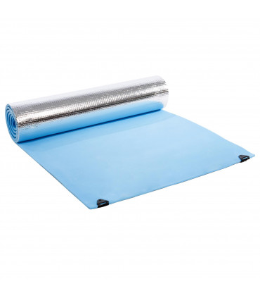 EVA Camping Mat Blue 180cm x 50cm x 0.6cm Lightweight Rolls Up for Easy Storage