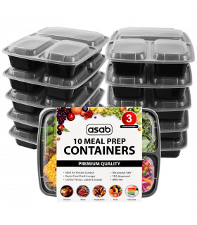 Meal Prep Container 3 Partitions