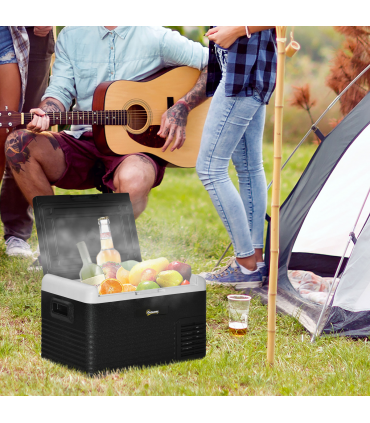 30L Car Refrigerator 12V Portable Freezer for Camping, Driving Outsunny