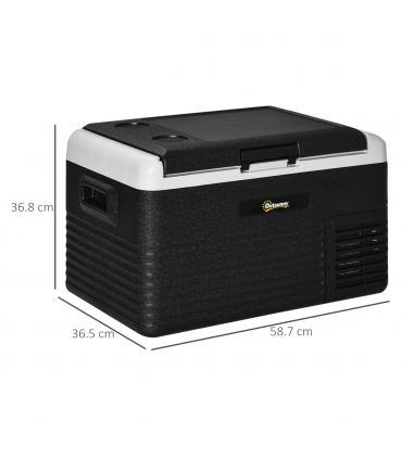 30L Car Refrigerator 12V Portable Freezer for Camping, Driving Outsunny