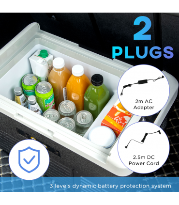 30L Car Refrigerator 12V Portable Freezer for Camping, Driving Outsunny