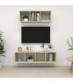 2 Piece TV Cabinet Set Sonoma Oak Engineered Wood
