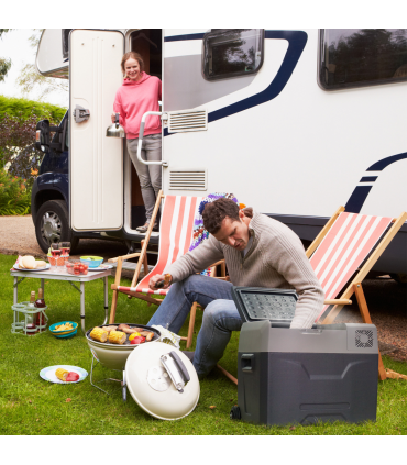 Car Refrigerator, Portable 12/24V 50L Fridge Freezer, Down to -20??HOMCOM