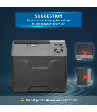 Car Refrigerator, Portable 12/24V 50L Fridge Freezer, Down to -20??HOMCOM