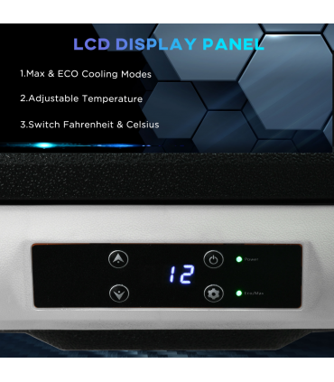 50L Car Refrigerator 12V Portable Freezer for Camping, Driving Outsunny