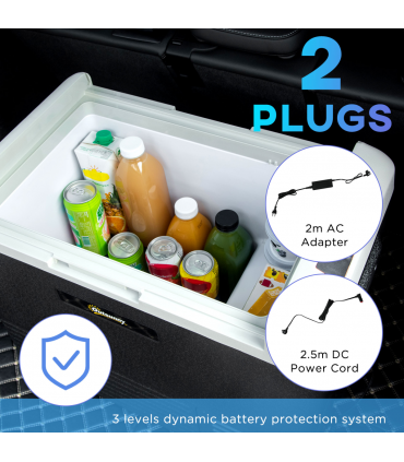 50L Car Refrigerator 12V Portable Freezer for Camping, Driving Outsunny