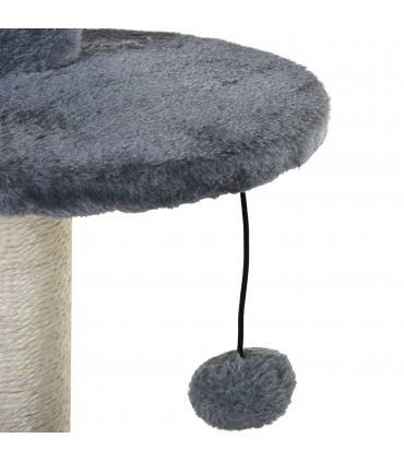 Cat Multi-Activity Tree Tower w/ Perch House Scratching Post Play Ball Pawhut