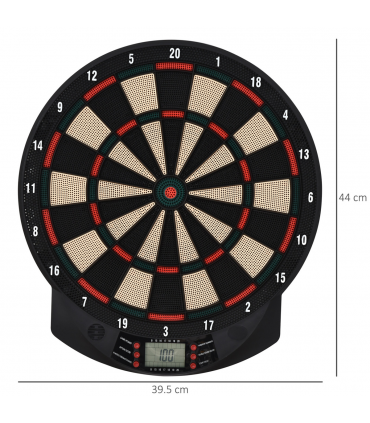Electronic Dartboard 26 Games,185 Variations with 6 Darts Ready-to-Play