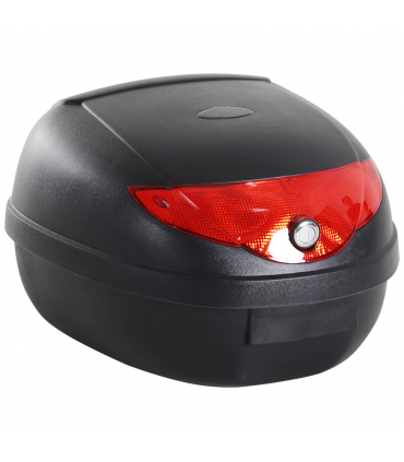 Motorcycle Trunk Tail Box Luggage Case Black PPI 40L x 38W x 28H (cm) 24L