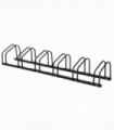 6 Bike Parking Rack Locking Storage Stand Holder Floor Wall Mount Black HOMCOM