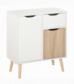 Floor Cabinet Storage Cupboard Sideboard with Drawer for Bedroom, Living Room