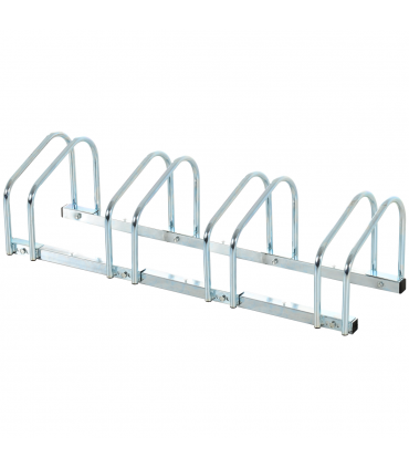 4 Bike Parking Rack Locking Storage Stand Holder Floor Wall Mount  HOMCOM