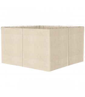 Gazebo Replacement Sidewalls Privacy Panel 4 Pack Polyester Beige 352L x 205H cm