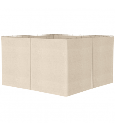 Gazebo Replacement Sidewalls Privacy Panel 4 Pack Polyester Beige 352L x 205H cm