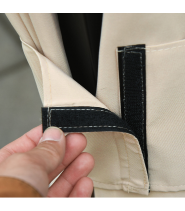 Gazebo Replacement Sidewalls Privacy Panel 4 Pack Polyester Beige 352L x 205H cm