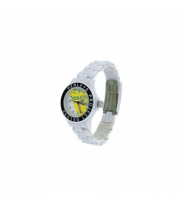 Henleys Project Deluxe Women's Set of 2 Funky Plastic Watch Purple-White SUMMERTWIN CLEARANCE NEEDS RE-BATTERY
