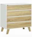 Chest of Drawers 4-Drawer Dresser Storage Chest with Legs Bedroom, Living Room