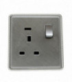 Brushed Chrome Screwless Light Switches & Socket~2454