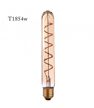 LED E27 T185 4W Non Dimmable Filament Glass Retro Warm White~1045