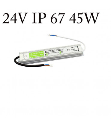 DC24V IP67 45W Waterproof LED Driver Power Supply Transformer~3302