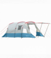 6-8 Person Tunnel Tent, Two-room Camping Tent with Carry Bag, Blue