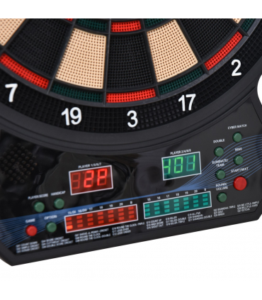 Electronic Dartboard LED Digital Score 27 Games with 12 Soft Darts Ready-to-Play